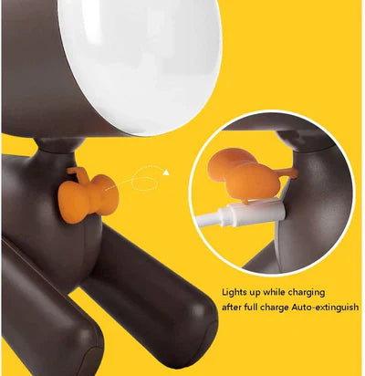 Cute Puppy Shape Lamp Animal LED Night Light Adjustable Brightness & Children's Eye Care Night light - Kalesh Monk