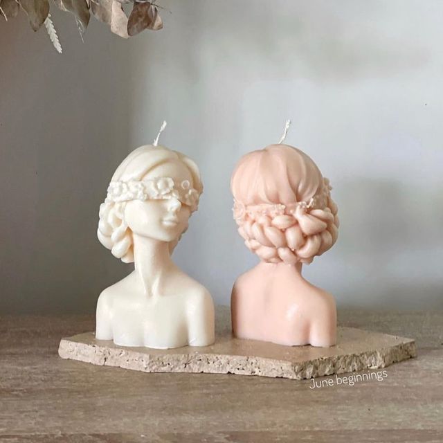 GIRL HUMAN FACE CANDLE 9 PACK OF 3 ) - Kalesh Monk