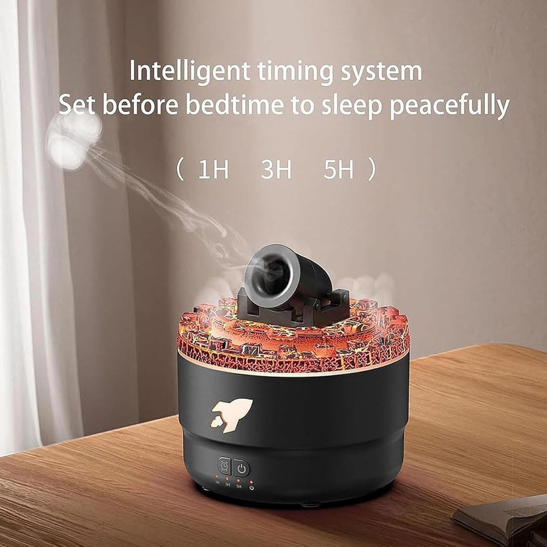 Plastic Cannon Blast Aroma Humidifier Diffuser For Home, Office | Ultrasonic Barbette Diffuser