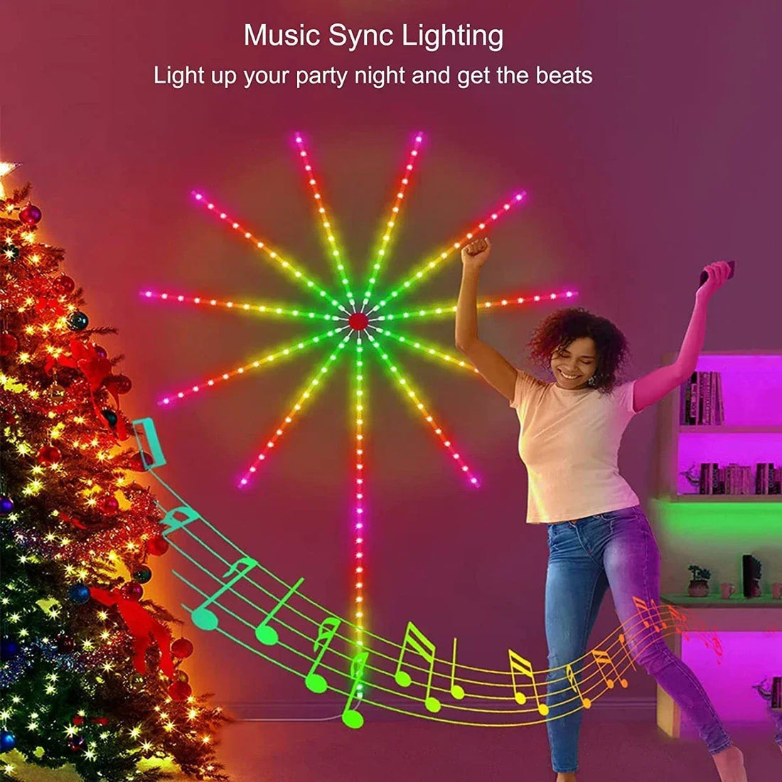 Smart Firework Lights with Remote/APP Control - Kalesh Monk