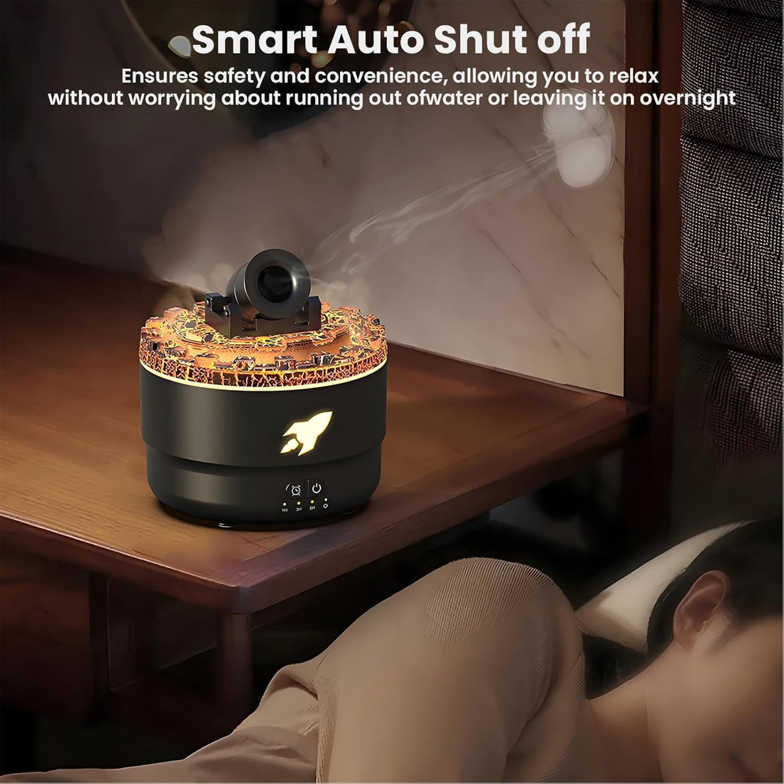 Plastic Cannon Blast Aroma Humidifier Diffuser For Home, Office | Ultrasonic Barbette Diffuser