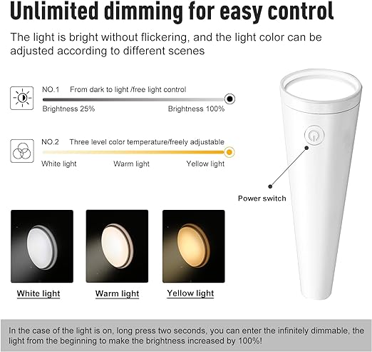 Book Light for Reading, Rechargeable With 3 Colors Stepless Dimming Memory Function for Reading and Night light - Kalesh Monk