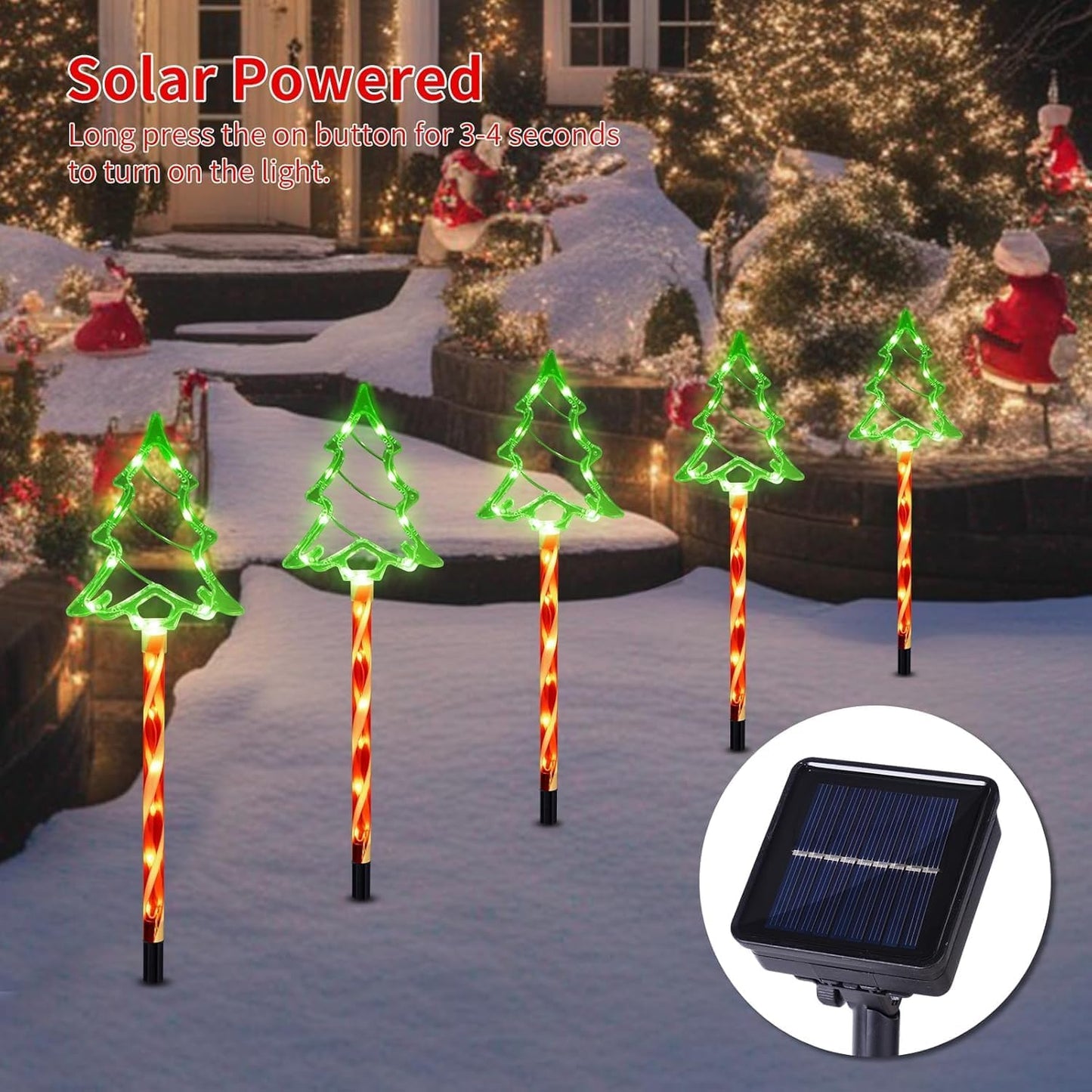 Solar Christmas Tree Garden Light