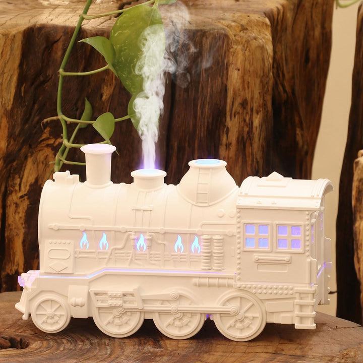 Plastic Train Engine Shape Aroma Diffuser Humidifier For Room | Ultrasonic Aromatherapy Essential Oil Vaporizer
