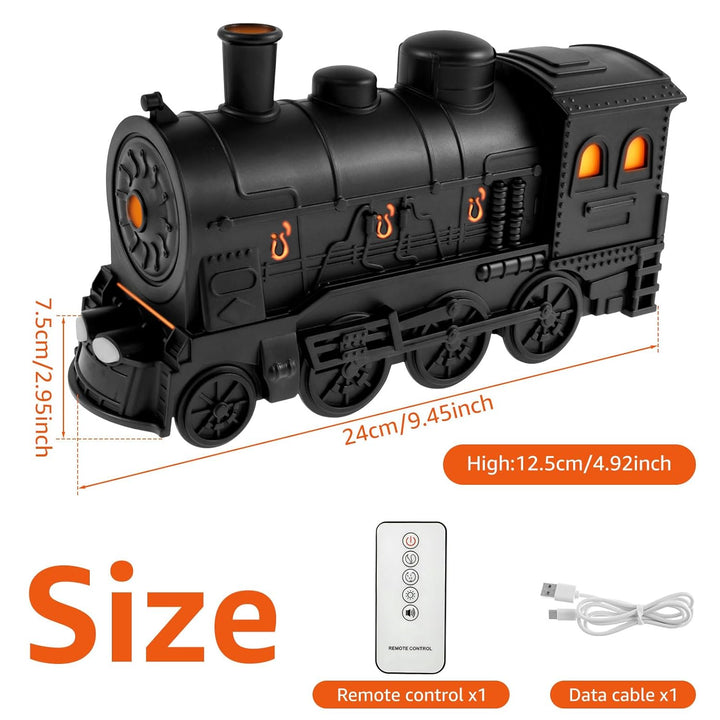 Essential Oil Diffuser, Steam Train Essential Oil Diffuser, 300 ml Retro Train Humidifier