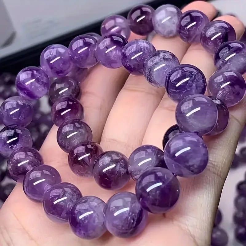 Stretchable Handmade Natural Crystal Stone Bracelet(Pack Of 2) - Kalesh Monk