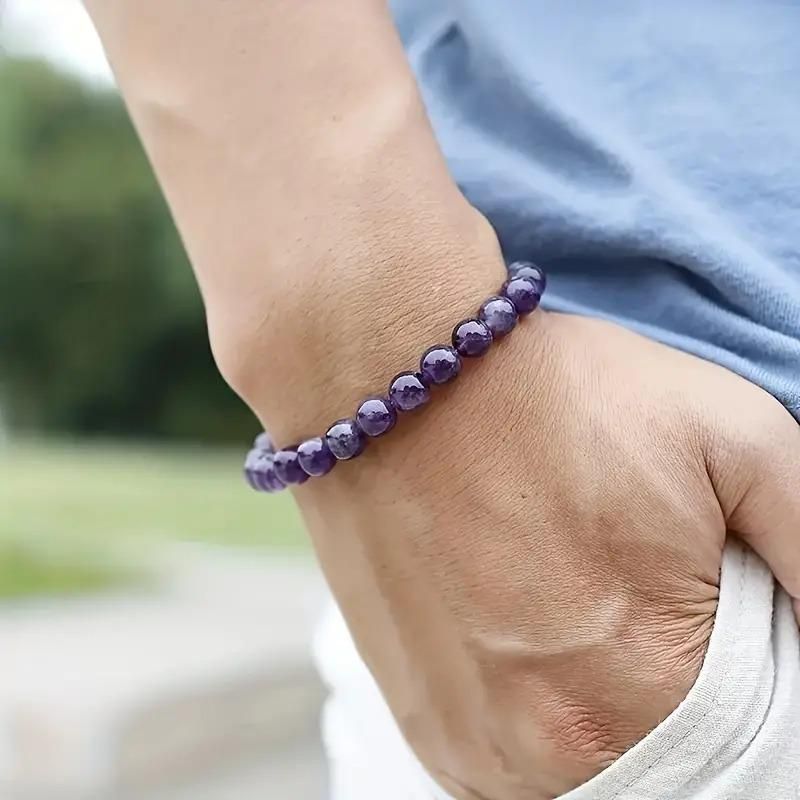 Stretchable Handmade Natural Crystal Stone Bracelet(Pack Of 2) - Kalesh Monk