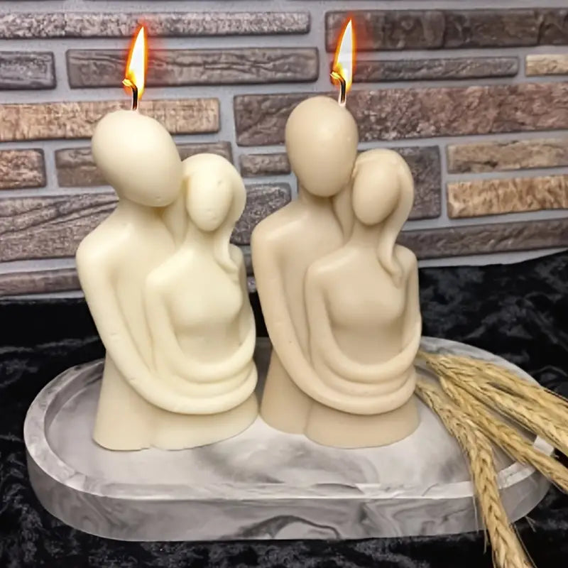 Hugging Couple Candle ( PACK OF 2 ) - Kalesh Monk