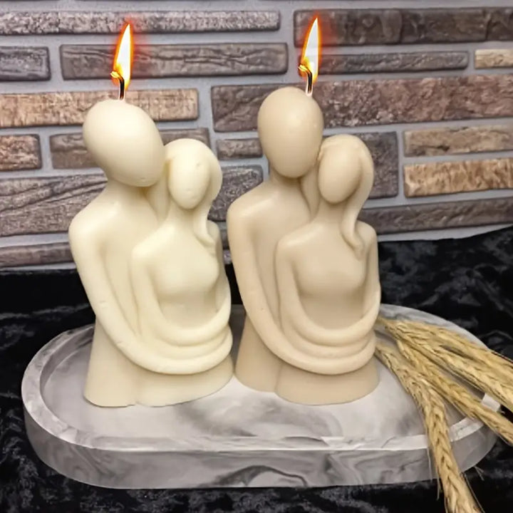 Hugging Couple Candle ( PACK OF 2 ) - Kalesh Monk