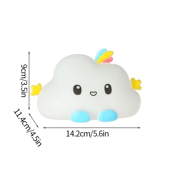 Creative Cloud Night Light Cartoon Soft Lamp Children Bedroom Bedside Night Light Cute Child Graduation Gifts Home Decoration - Kalesh Monk