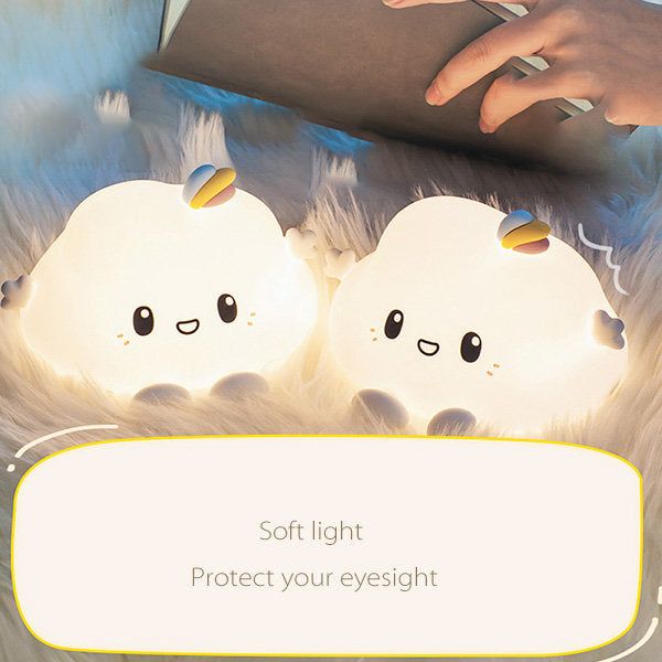 Creative Cloud Night Light Cartoon Soft Lamp Children Bedroom Bedside Night Light Cute Child Graduation Gifts Home Decoration - Kalesh Monk
