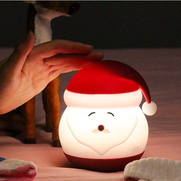 Santa Night Light for Kids,7 Colour Changing Baby Night Light - Kalesh Monk