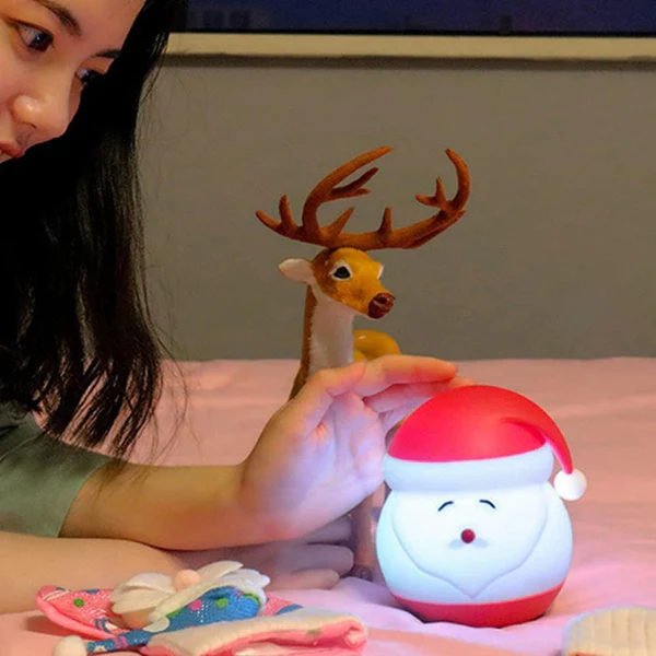 Santa Night Light for Kids,7 Colour Changing Baby Night Light - Kalesh Monk