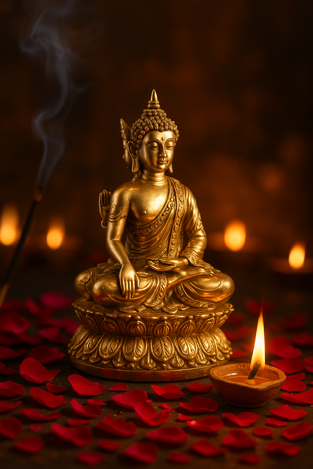 SPRITUAL 3SIDED GAUTAM BUDDHA
