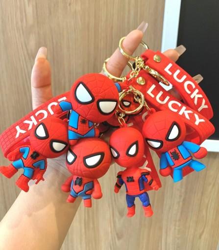 Spiderman 4 Design Set 3D Keychain (12 Pieces in Packet)