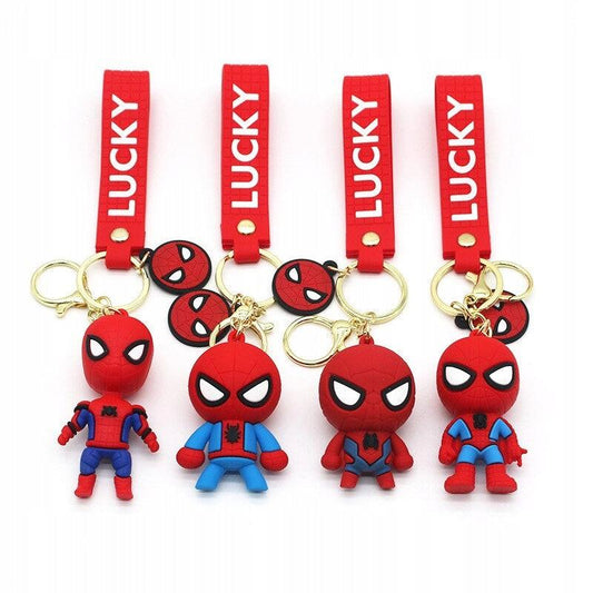 Spiderman 4 Design Set 3D Keychain (12 Pieces in Packet)