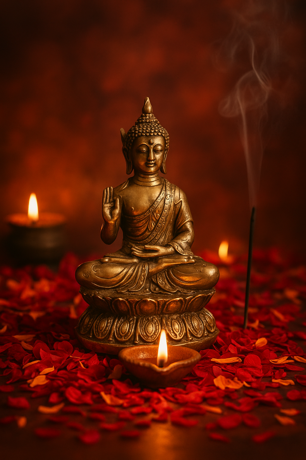 SPRITUAL 3SIDED GAUTAM BUDDHA