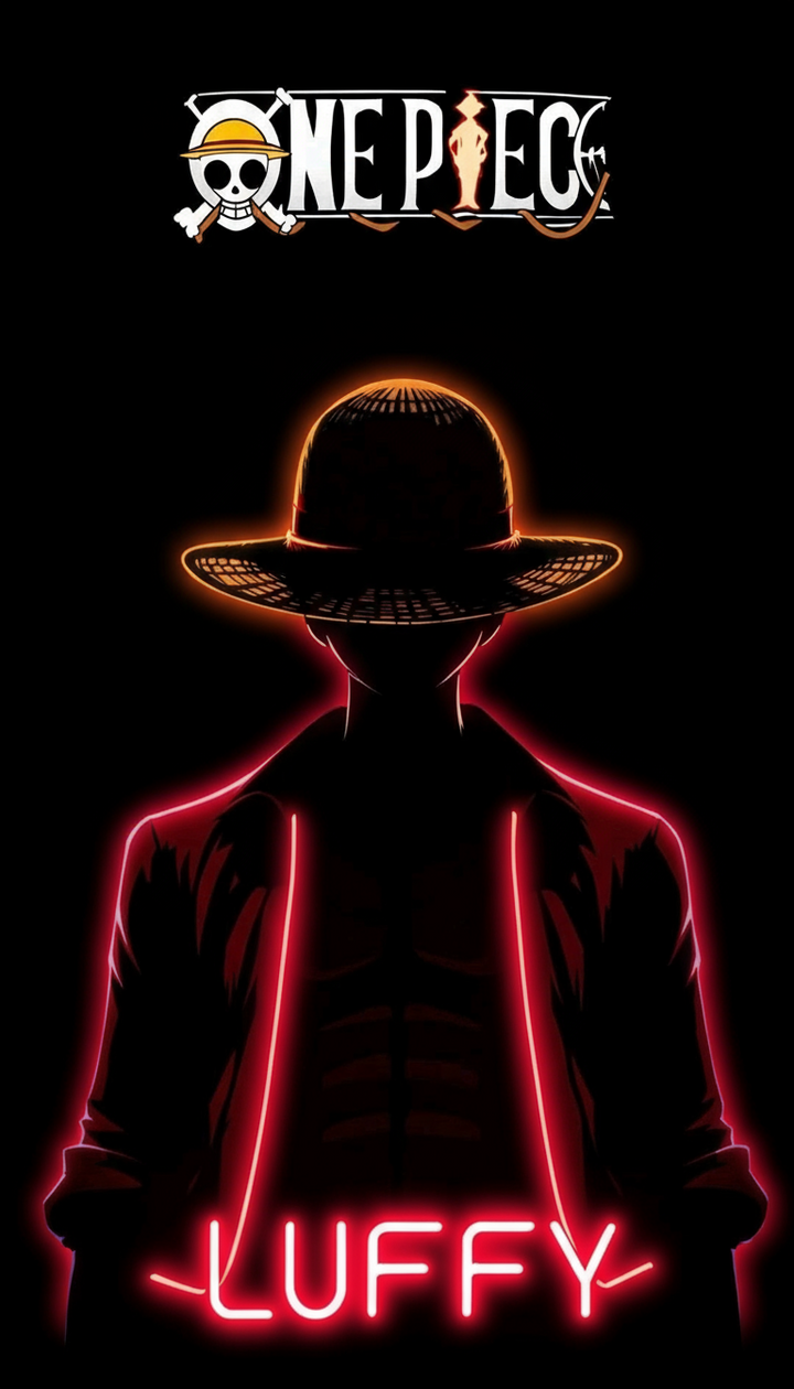 ONE PIECE LUFFY NEON LED WALL ART
