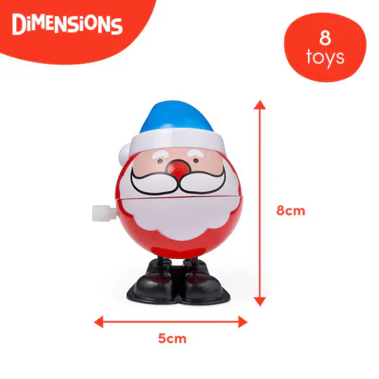 Cute Twistable Spring Santa & Snowman Set - Battery-Free Walking Toys, Perfect for Party Gifts- ( SET OF 6)