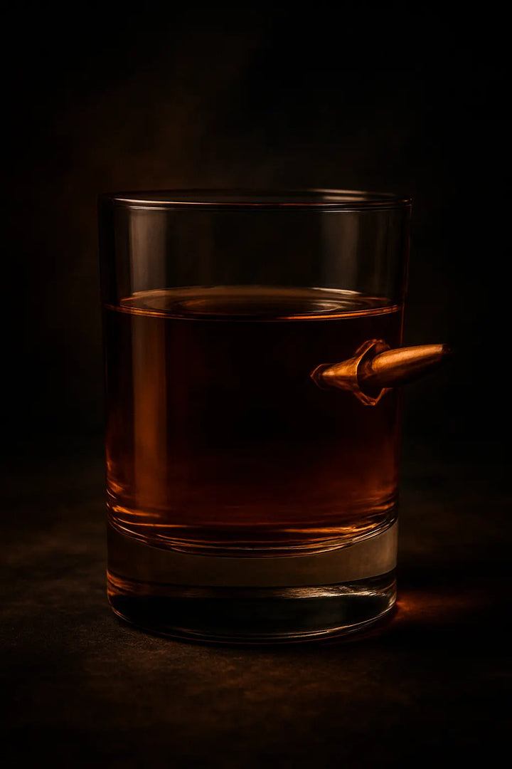 Bullet Whiskey Glasses for Men | Old Fashioned Whiskey Glasses
