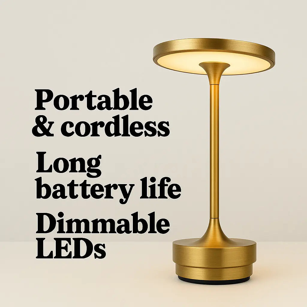 Rechargeable LED table lamp - Kalesh Monk