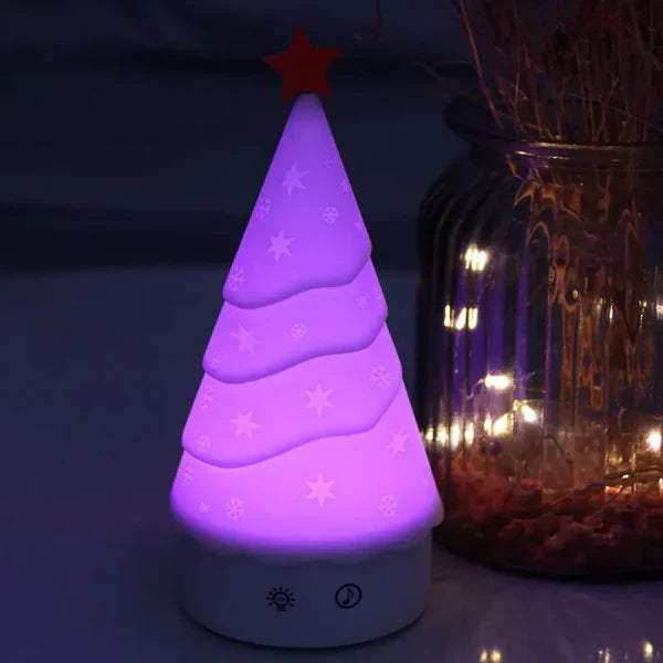 Christmas Tree Touch Sensor Light 7 Color Kawaii Christmas Lamp