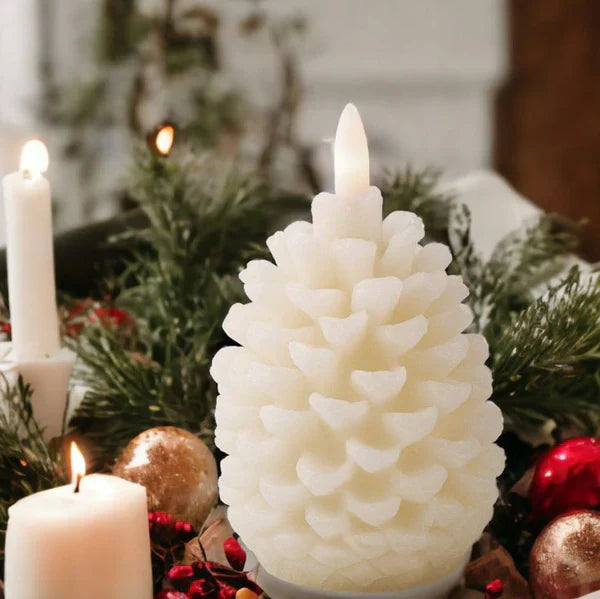 Pine Cone Candle - Pack of 3 - Kalesh Monk