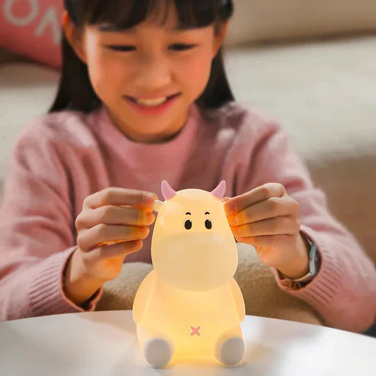 Cow LED Night Lamp Silicon Bedside Table Lamps - Kalesh Monk