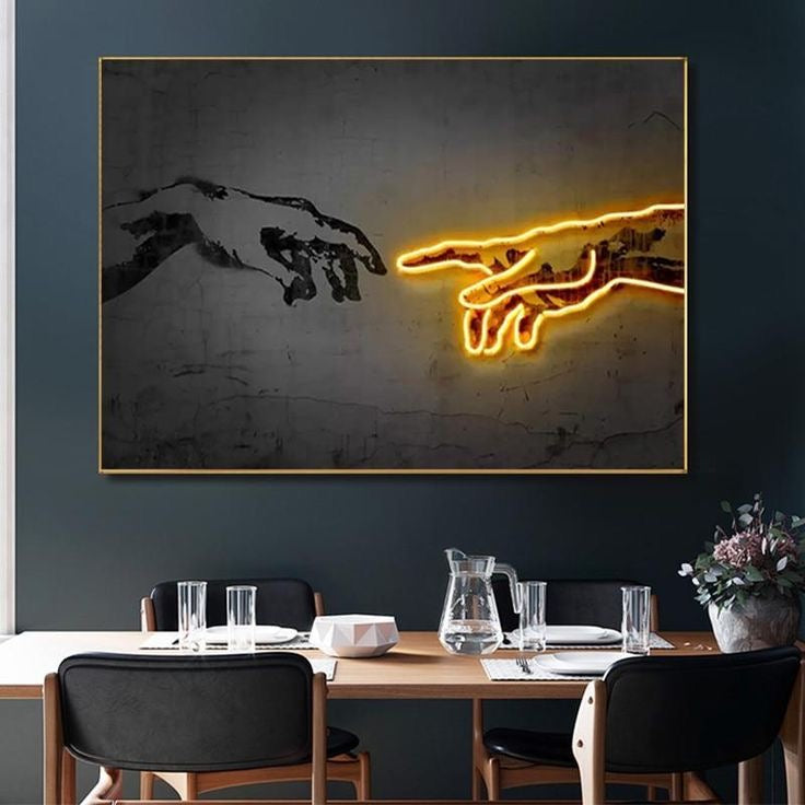 HAND LED WALL ART