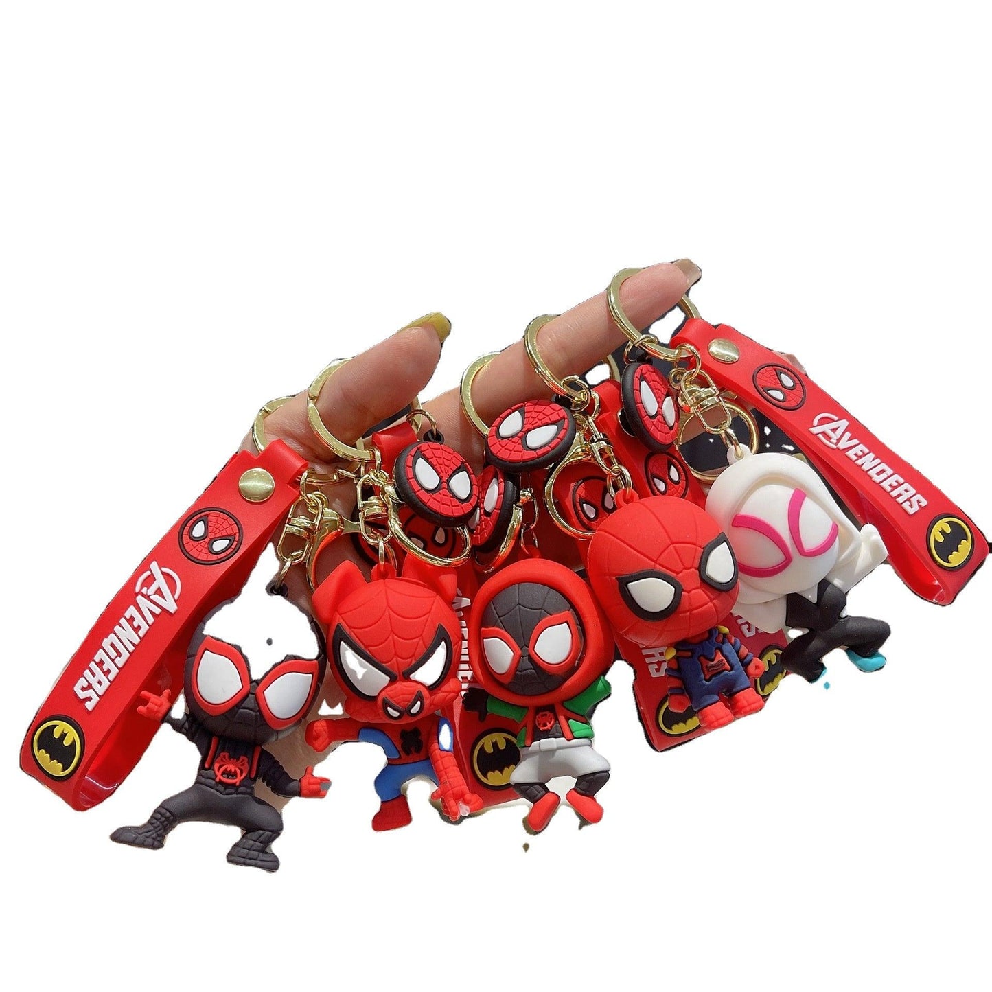 Spiderman Set 3D Keychain (12 Pieces in Packet)