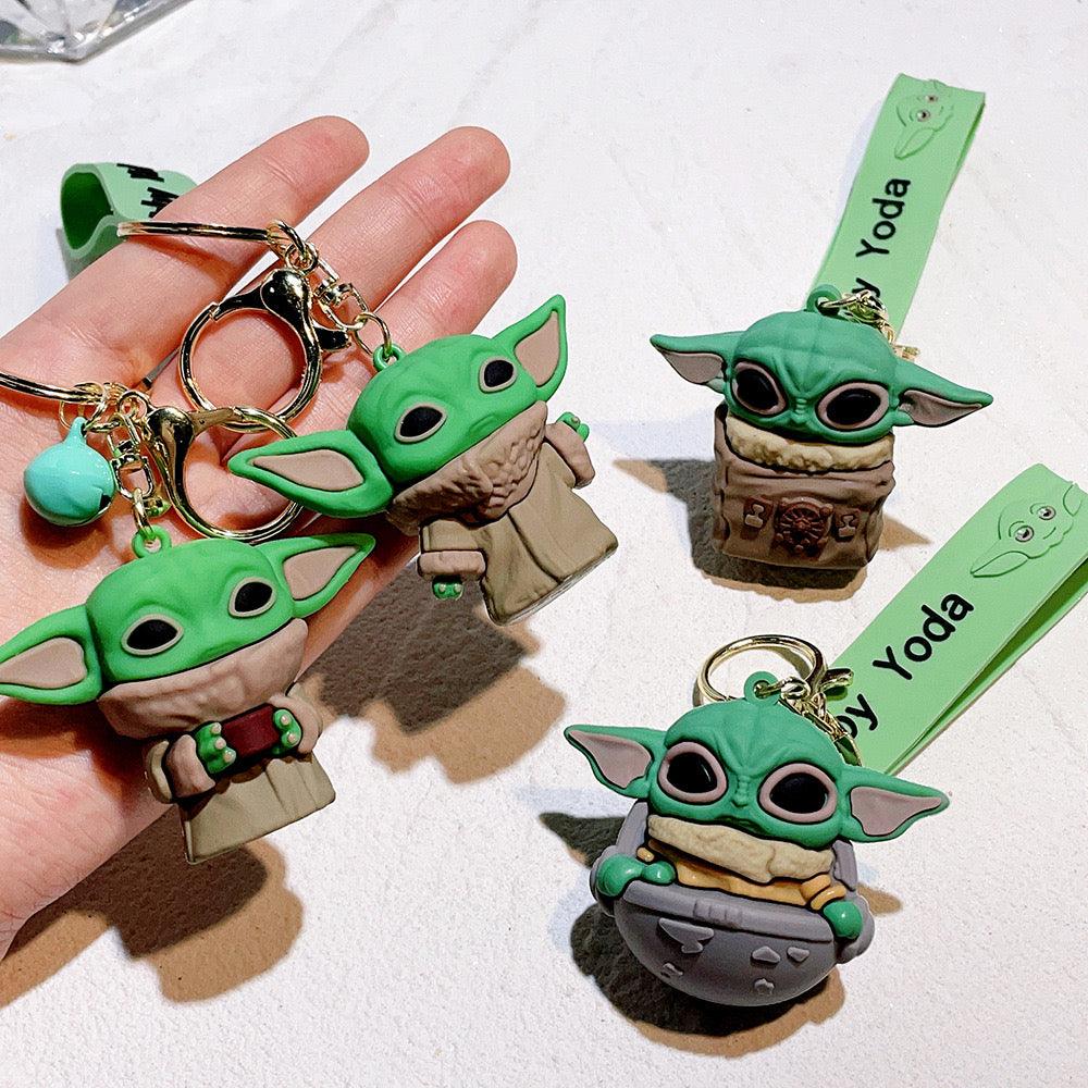 Yoda 4 Design Set 3D Keychain (12 Pieces in Packet)