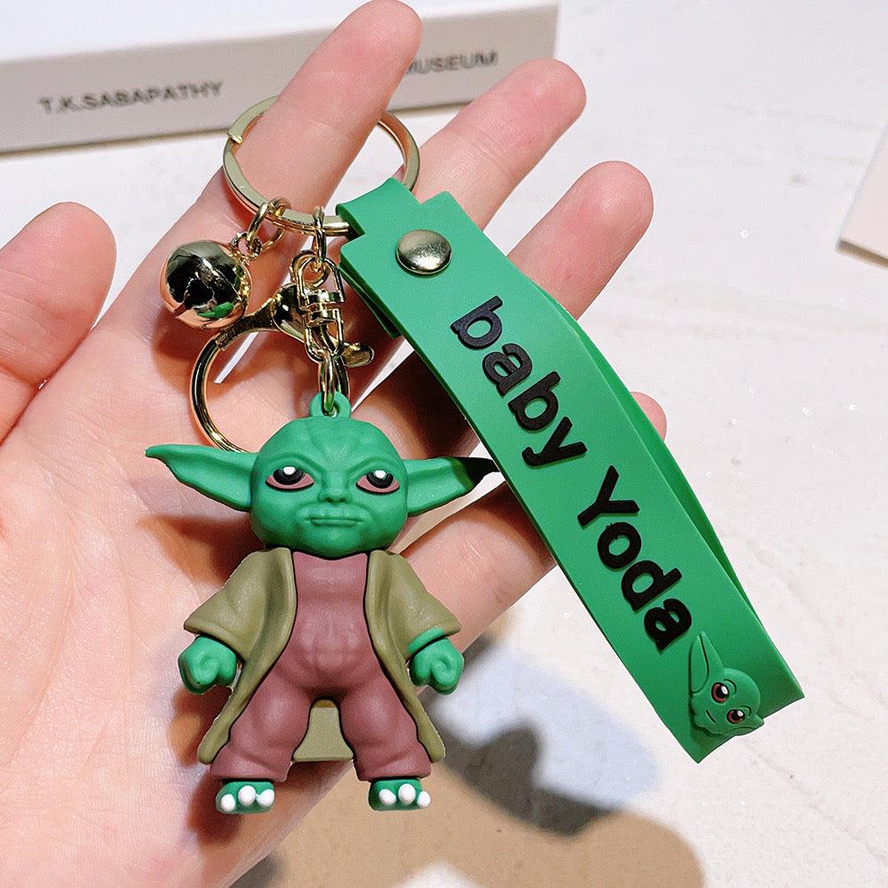 Yoda 4 Design Set 3D Keychain (12 Pieces in Packet)