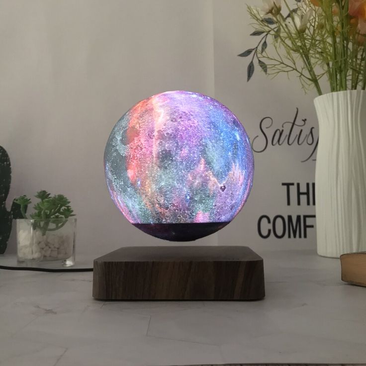 Smart Galaxy Multicolor Levitating Universe Moon Floating 3D Desk Lamp - Kalesh Monk
