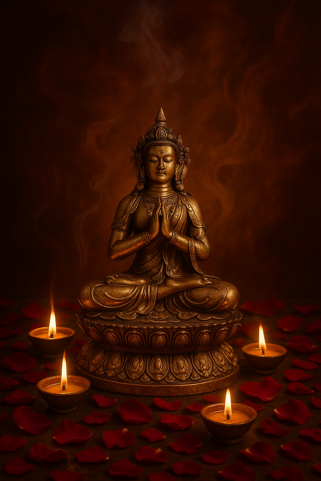 SPRITUAL 3SIDED GAUTAM BUDDHA