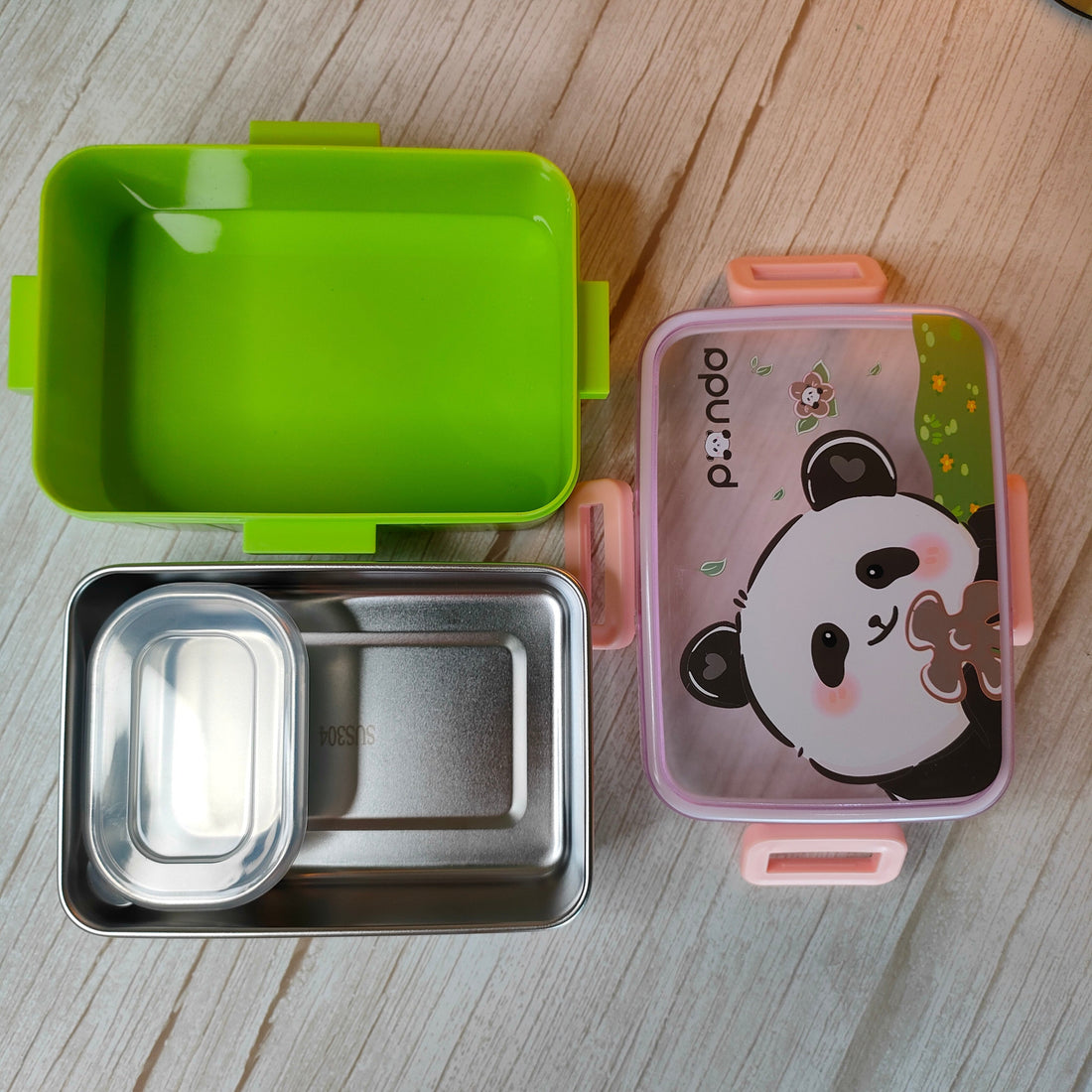 Cute Stainless Steel Lunchox - Kalesh Monk
