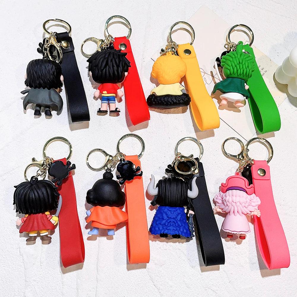 One Piece-2 8 Design Set 3D Keychain (12 Pieces in Packet)