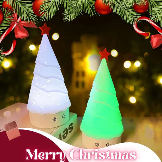 Christmas Tree Touch Sensor Light 7 Color Kawaii Christmas Lamp