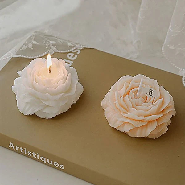 Rose Scented Candle - Pack of 3 - Kalesh Monk