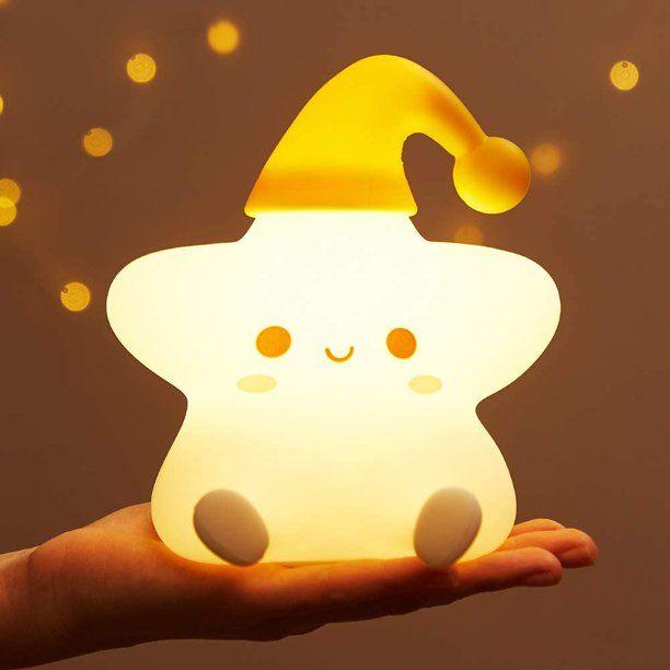 Creative Star Night Light Cartoon Soft Lamp Children Bedroom Bedside Night Light Cute Child Graduation Gifts Home Decoration