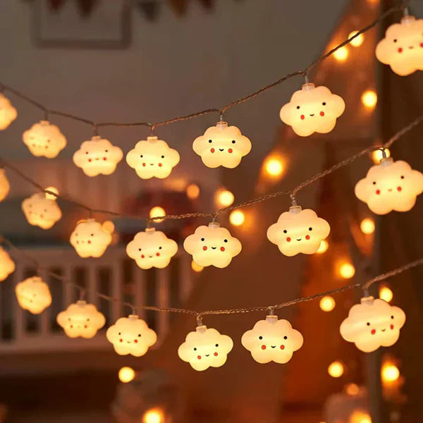 Rainbow & Cloud Festive String Lights - Kalesh Monk