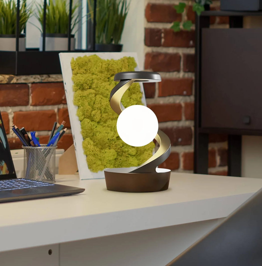 Rotating Wireless RGB Floating Moon Lamp - Kalesh Monk