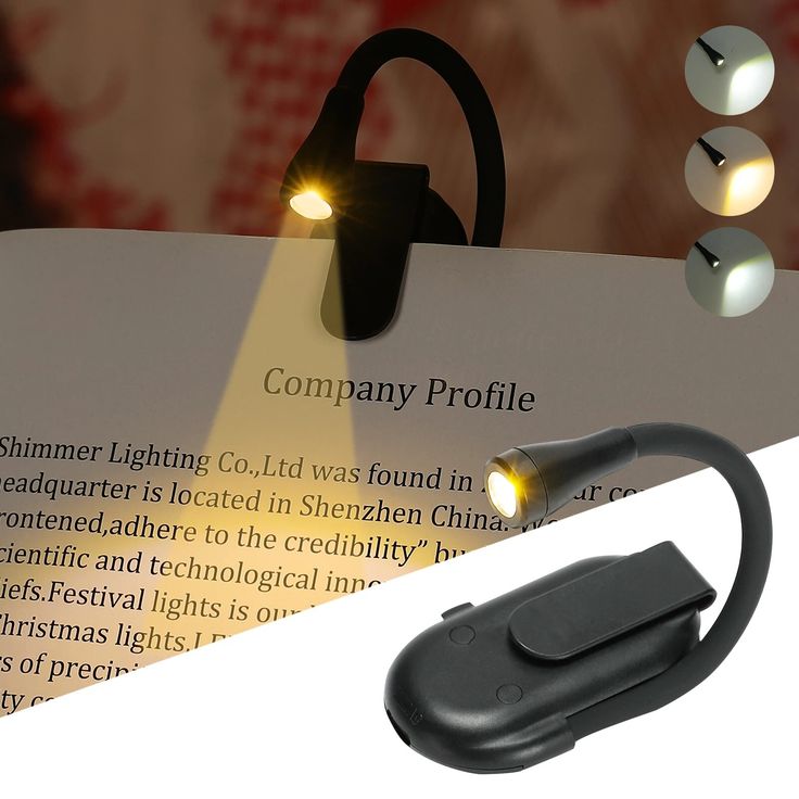 Reading Light Book Lamp for Bed, Book Reading Lover Gifts for Women Men, Clip on LED Book Light Rechargeable USB Portable 3 Color Temperatures Stepless Dimming Light . - Kalesh Monk