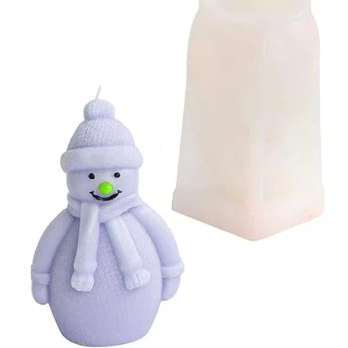 Snowman candle for christmas gifts -pack of 3