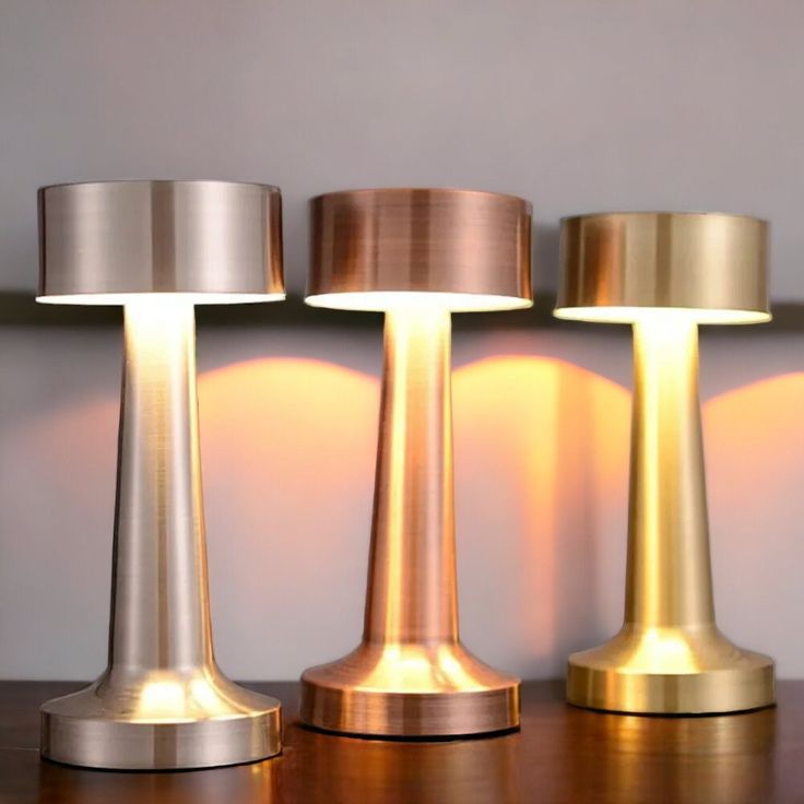 Cylinder Rechargeable LED Table Lamp – Touch Dimming, Cordless Design, Flicker-Free Eye Protection Light for Home & Office - Kalesh Monk