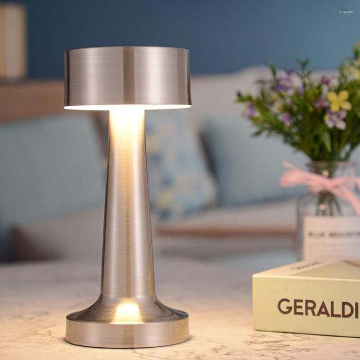 Cylinder Rechargeable LED Table Lamp – Touch Dimming, Cordless Design, Flicker-Free Eye Protection Light for Home & Office - Kalesh Monk