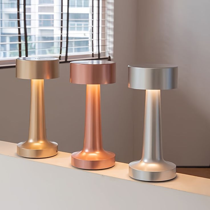 Cylinder Rechargeable LED Table Lamp – Touch Dimming, Cordless Design, Flicker-Free Eye Protection Light for Home & Office - Kalesh Monk