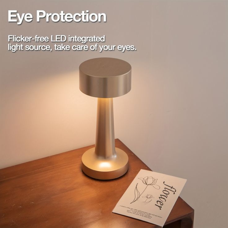 Cylinder Rechargeable LED Table Lamp – Touch Dimming, Cordless Design, Flicker-Free Eye Protection Light for Home & Office - Kalesh Monk