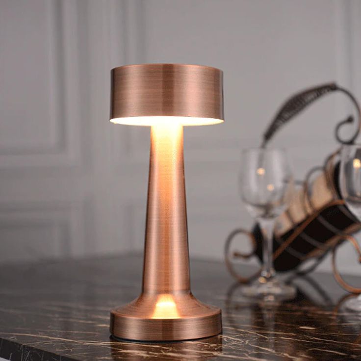 Cylinder Rechargeable LED Table Lamp – Touch Dimming, Cordless Design, Flicker-Free Eye Protection Light for Home & Office - Kalesh Monk