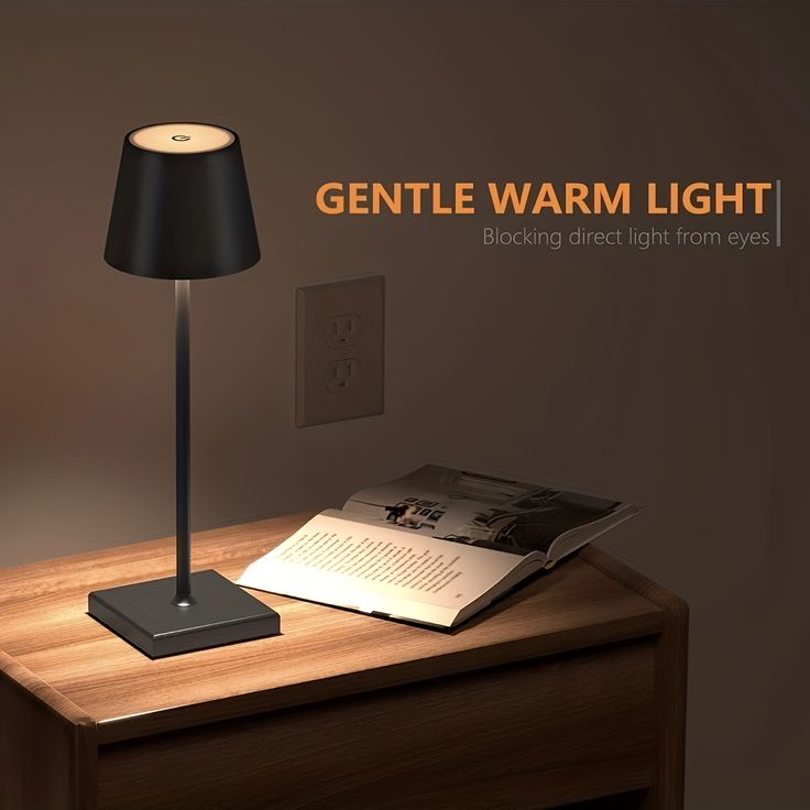 Rechargeable LED Touch Lamp for Desk & Bedside | Wireless Dimmable Table Light | Minimalist Home & Office Decor - Kalesh Monk