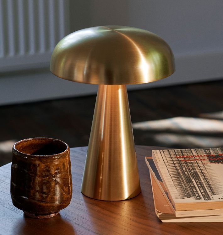 Minimalist Rechargeable LED Table Lamp – Touch Control, Cordless Bedside & Desk Light with Sleek Dome Design for Modern Home & Office - Kalesh Monk